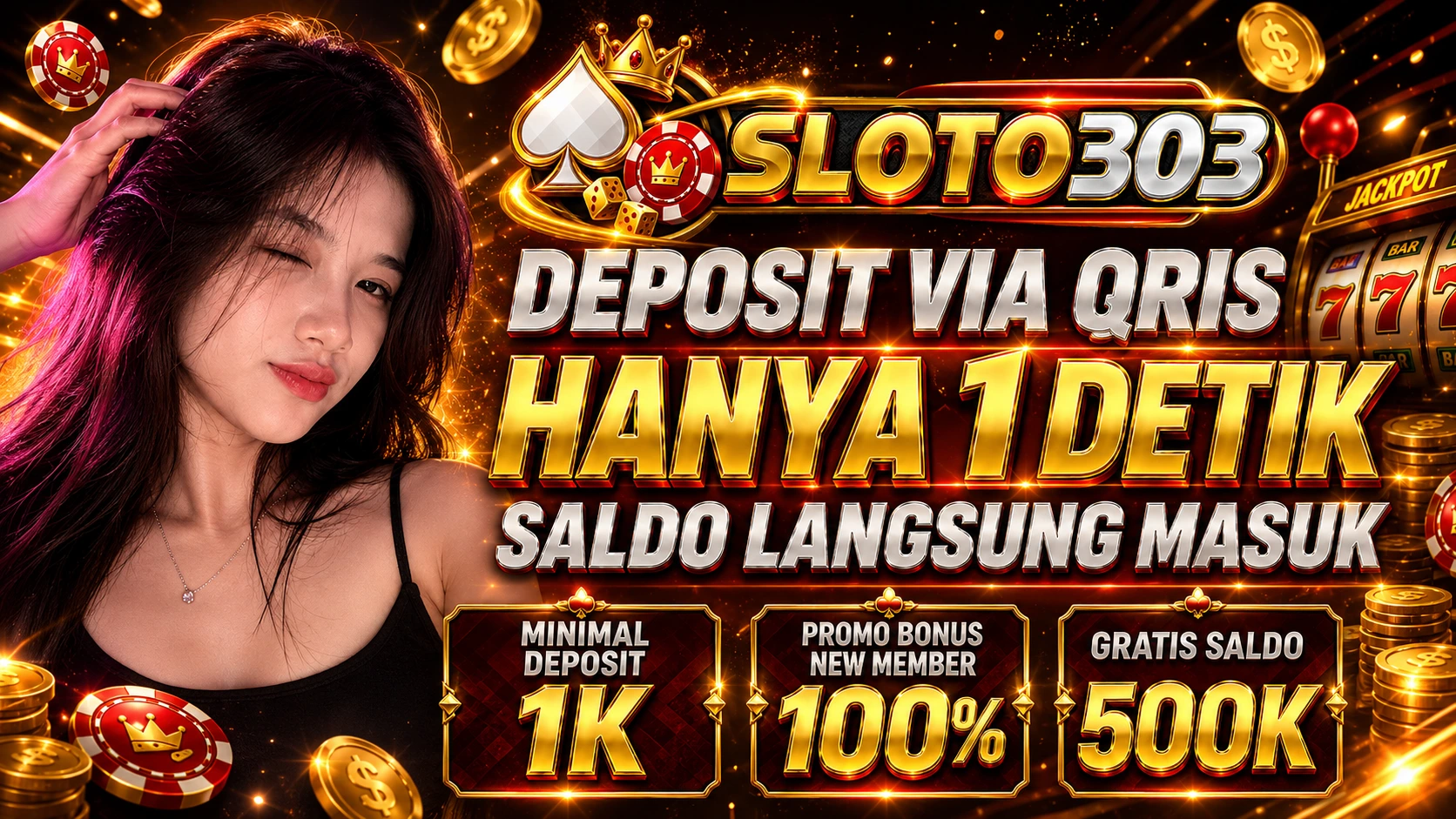 DEPOSIT VIA QRIS HANYA 1 DETIK SALDO LANGSUNG MASUK